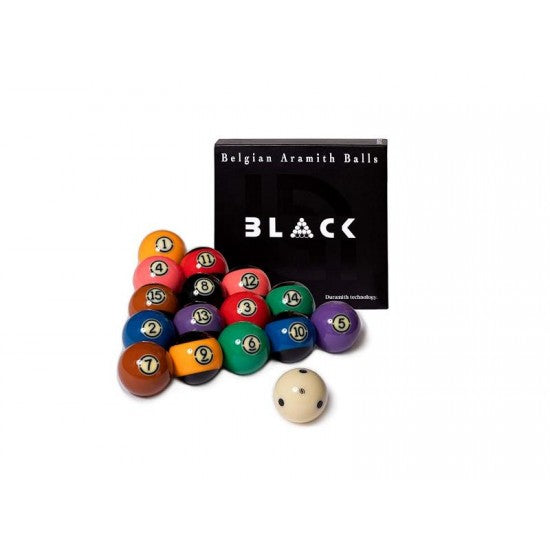 Μπάλες Αμερικάνικου Μπιλιάρδου Super Aramith 57,2mm Tournament TV Black - ΝΕΑ ΑΦΙΞΗ