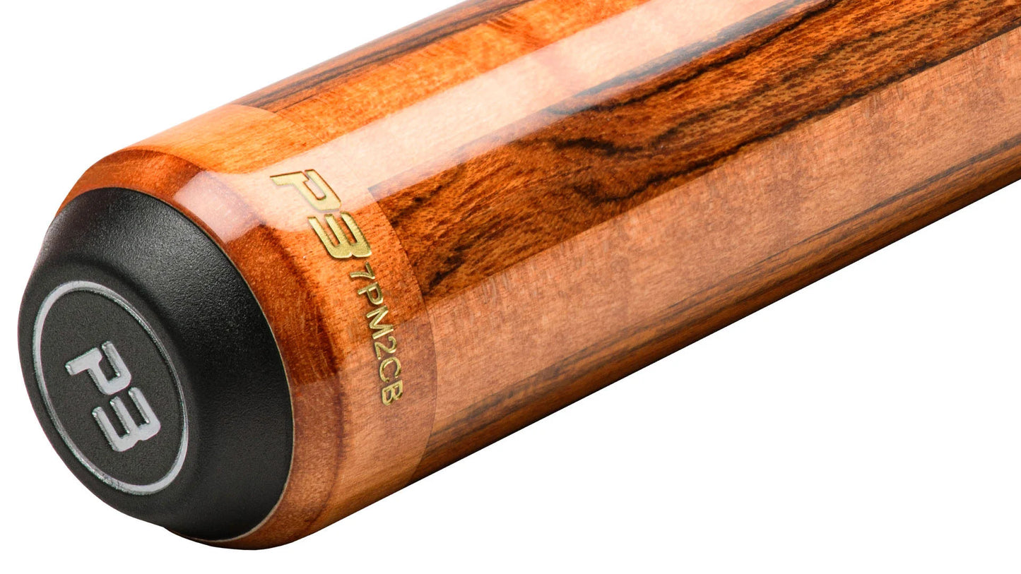 Predator P3 Aura Golden Stained Curly Maple & Bocote Pool Cue - No Wrap