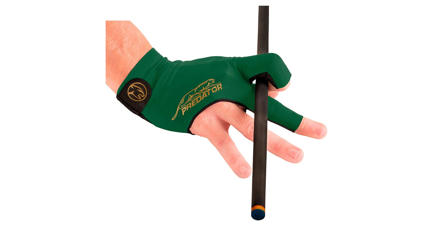 Predator Second Skin Billiard Glove - Green/Gold - Right Hand