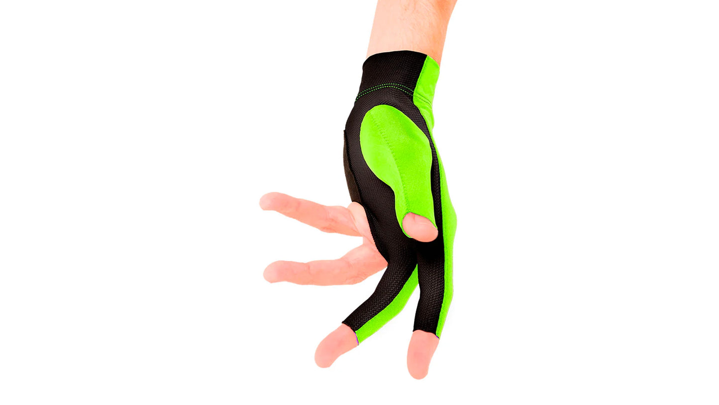 Predator Second Skin Billiard Glove - Neon Green/Black