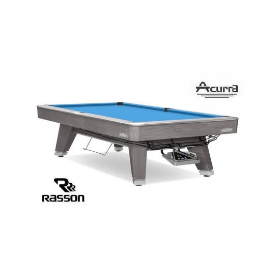 ΜΠΙΛΙΑΡΔΟ 9FT RASSON ACURRA GREY ΜΕ ΣΥΣΤΗΜΑ ΕΠΙΣΤΡΟΦΗΣ ΜΠΙΛΙΩΝ